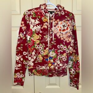 Floral Red Hoodie